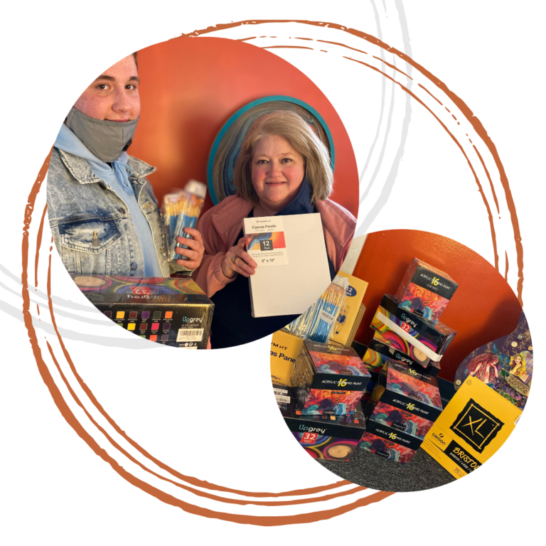 Ocean View Christian Academy Class Gifts Art Supplies to Mission of Tidewater Arts Outreach